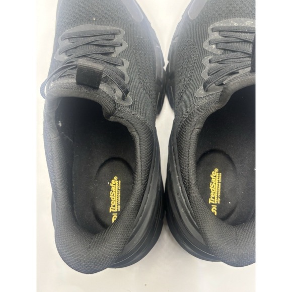 TredSafe Men US 9 M Black Mesh Anti Fatigue Oil Slip Resistant Slip On Shoes - Picture 8 of 13